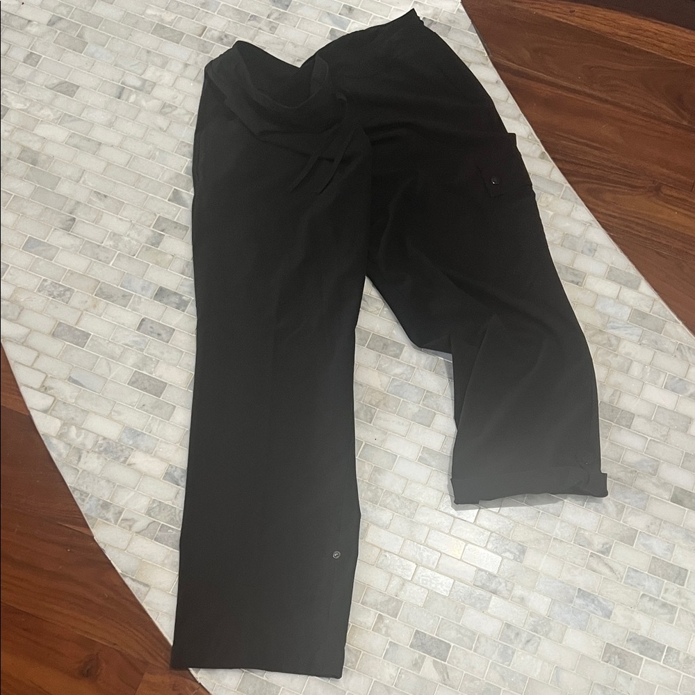 Elegant Black Women's Straight Leg Pants